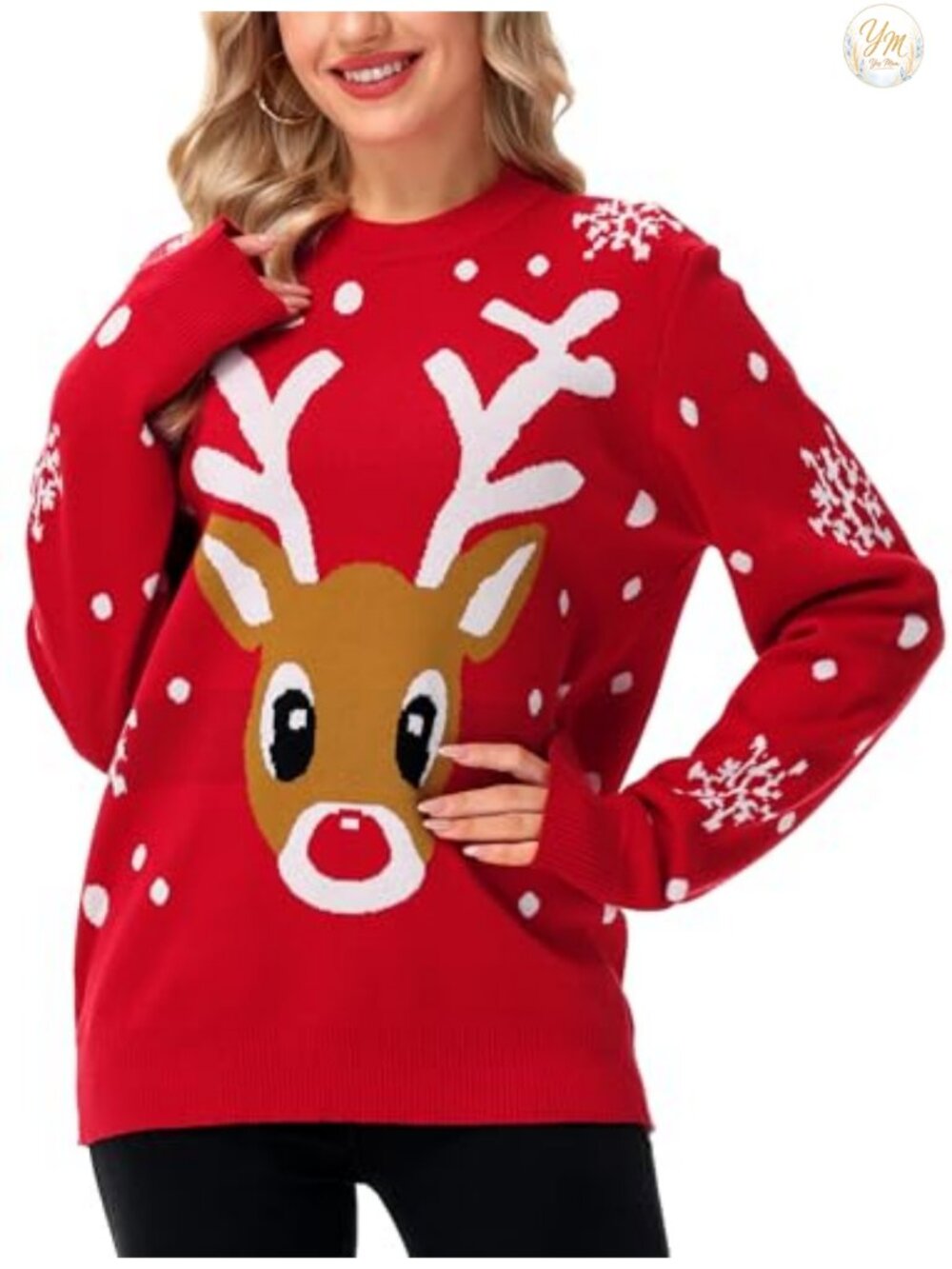 Ugly Christmas Sweater Unisex Knit Pullover Crewneck Holiday Party